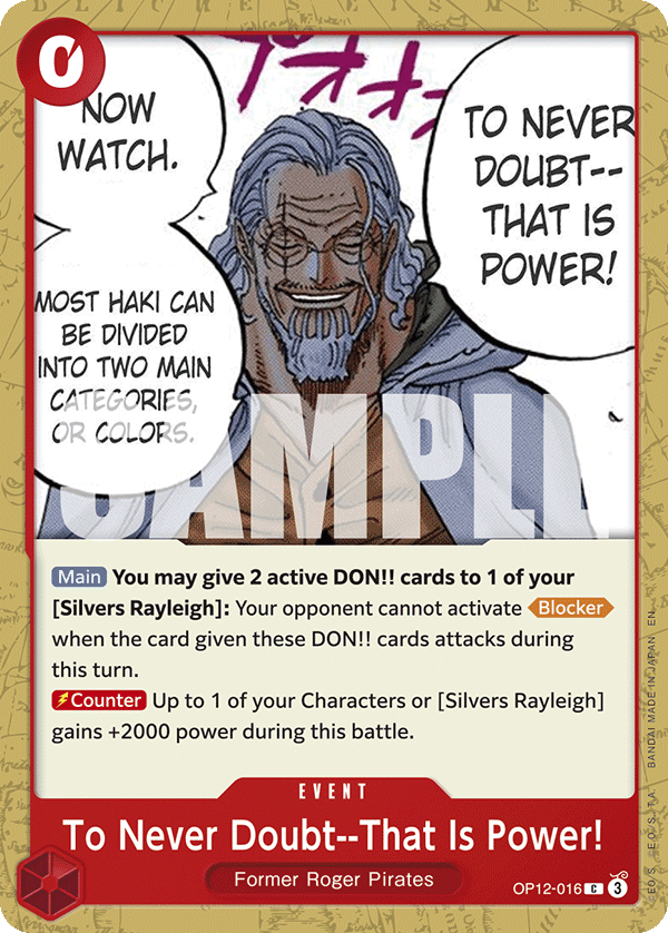 To Never Doubt--That Is Power!